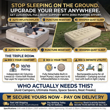 STOP SLEEPING ON THE GROUND. UPGRADE YOUR REST ANYWHERE.