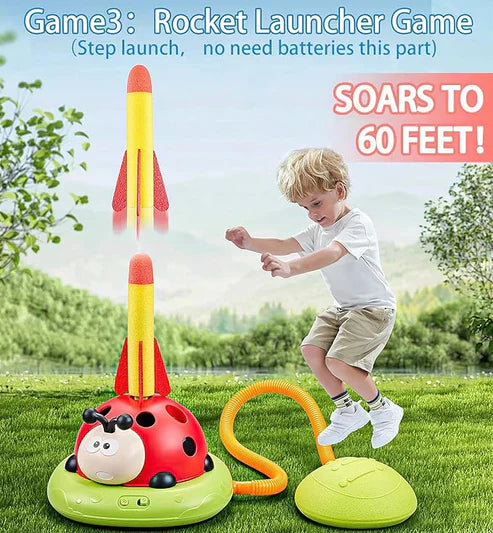 Remote control included with the ladybug exercise machine