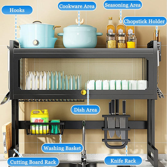 Kitchen Sink Shelf with Cabinet Door