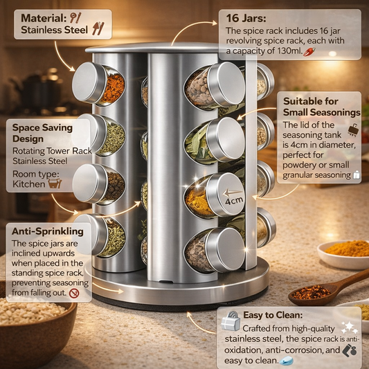 16-Jar Spice Storage