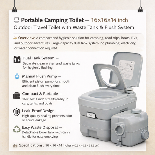 Portable Camping Toilet ©