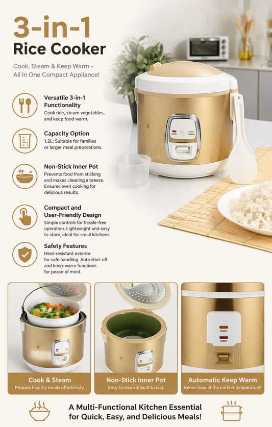 3-in1-Rice Cooker