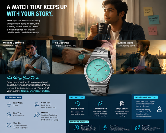Casio Round Casual Watch