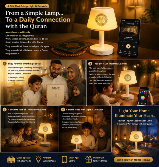 Telawah - Quran Speaker Desk Lamp