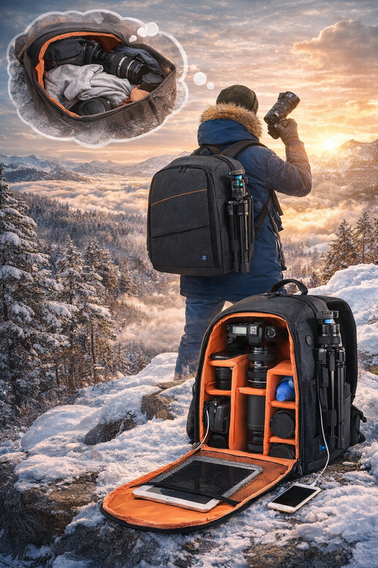 Camera backpack waterproof camera bag
