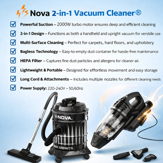 Nova - 2-in-1 Vaccum Cleaner©