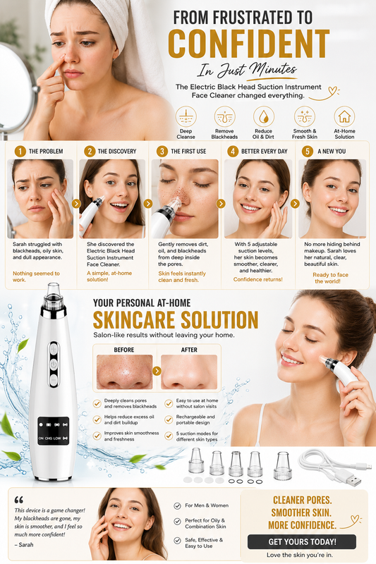 Electric Black Head Suction Instrument Face Cleaner