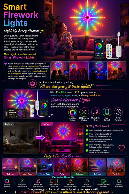Smart Firework Lights – Light Up Every Moment