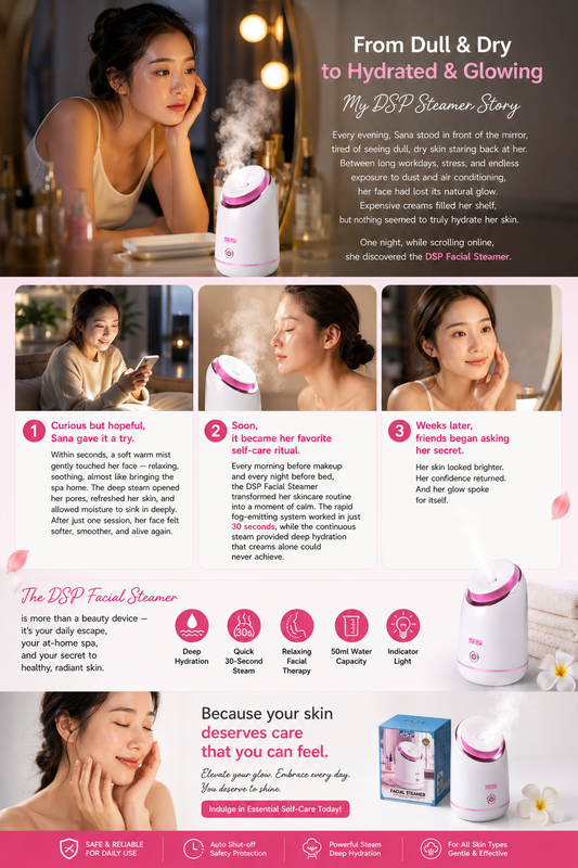 Hydrating and Moisturizing Facial Steamer