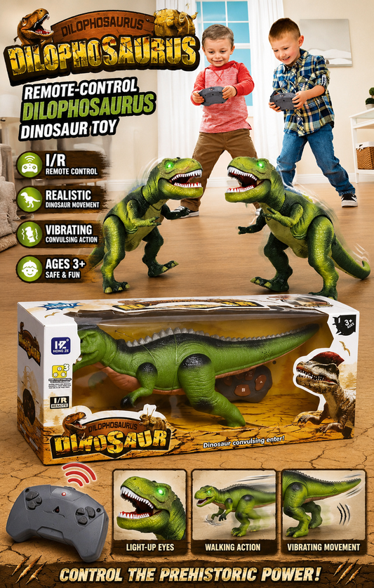 Remote-Control Dilophosaurus Dinosaur Toy