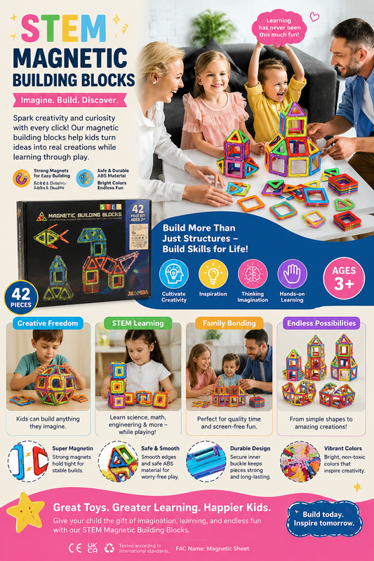 STEM - Magnetic Building Blocks Set