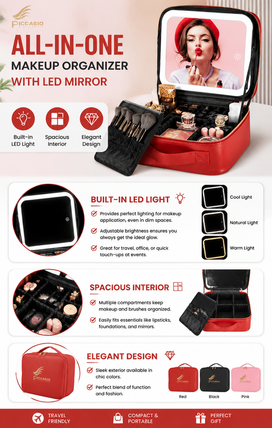 LED Makeup Bag