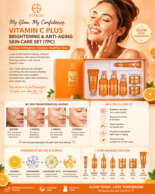 Vitamin C Plus Brightening Anti-aging Skin Care Set