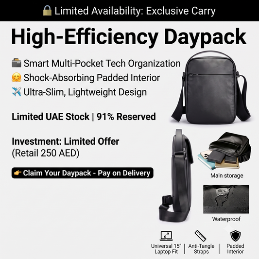 Ultra-Sleek Casual Daypack Bag – Universal  Protection & Multi-Pocket Organizer