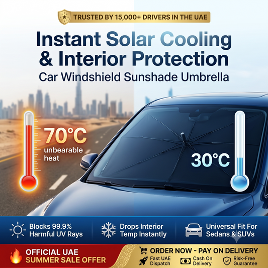 PLEASE READ BEFORE DECIDING: This Is NOT a Cheap Sunshade—It Is a High-Return Vehicle Protection Asset Strictly for UAE Drivers Who Refuse to Let 50°C Heat Destroy Their Car’s Resale Value and Cost Them 3,000+ AED in Interior Repairs!