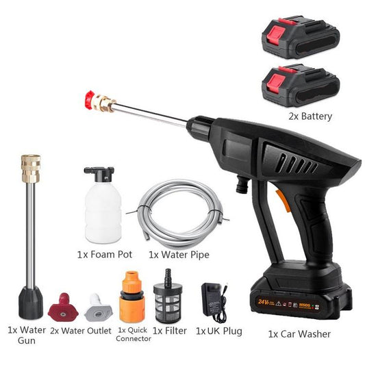 High Pressure Water Cleaning Gun – Cordless Car Wash Pressure Washer 300W 30 Bar