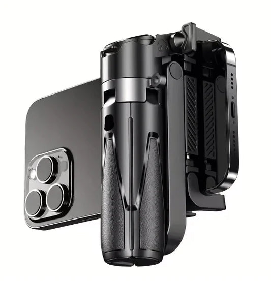 Mini Grip Quadripod Stand – Portable 4-Leg Phone Stabilizer with Wireless Bluetooth Remote